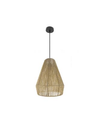 Colgante Calabria 1xe27 Negro/natural Regx34x34cm