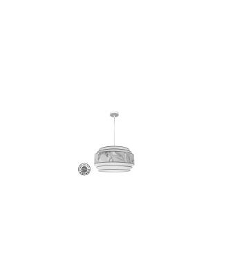 Colgante 5p Camerun 3xe27 Blanco/gris Regx50x50cm