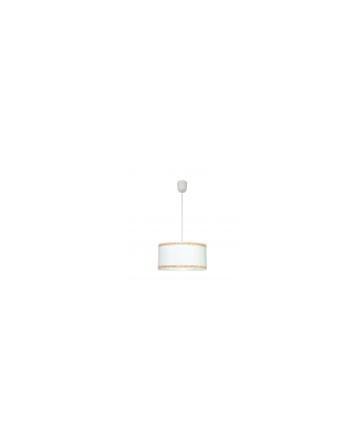 Colgante Cenefa Blanco/naranja 1xe27 Regx35d