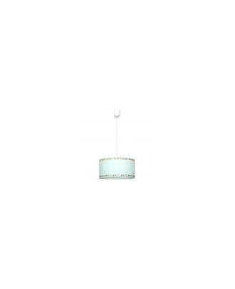 Colgante Cenefa Verde Agua 1xe27 Regx35d