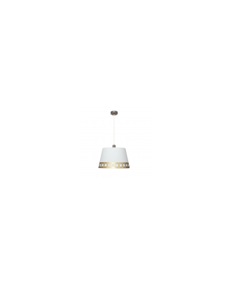 Colgante Dalia 1xe27 Blanco/oro  Regx40x40 Cm