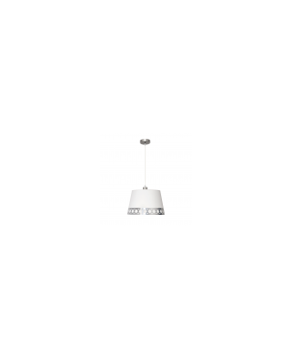 Colgante Dalia 1xe27 Blanco/plata Regx40x40 Cm