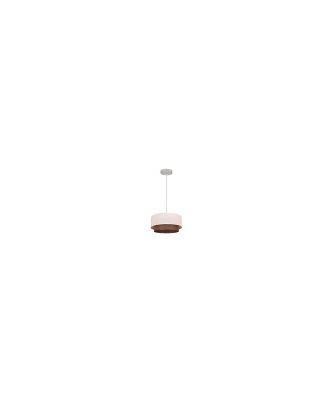 Colgante Doble 1l. Beis/marron Cilind REGX35X35