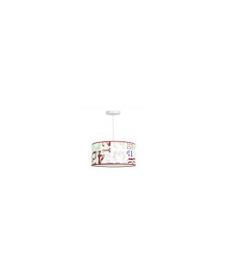 Colgante Dorsal 1xe27 Rojo Regx35d