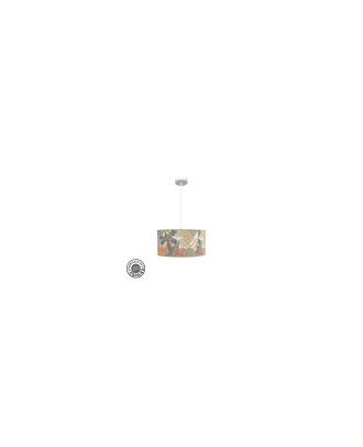 Colgante Etiopia 40d 1xe27 Blanco/estampado