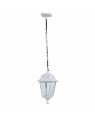 Colgante Exterior Albahaca 1xe27 Blanco Ip44 Policarbonato Regx15x15 Cm