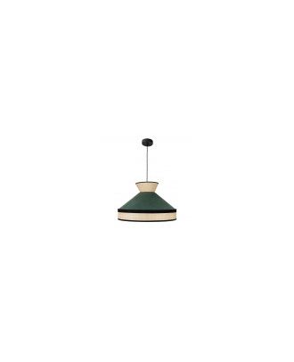 Colgante Fabrizio 1xe27 Natural/verde Bote Regx50x50 Cm