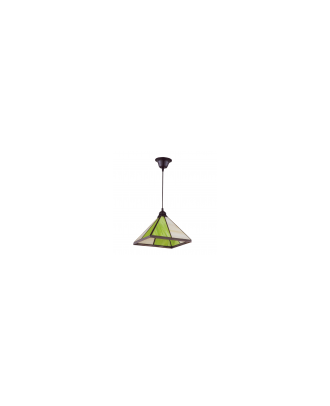 Colgante Farol Piramide Pistacho 1x27 Regx27