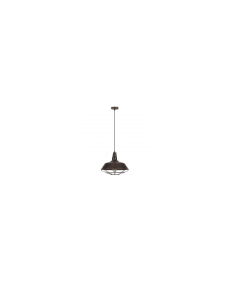 Colgante Flamenco 1xe27 Marron Oxido Regx36x36 Cm