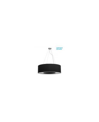 Colgante Grande Haiti 4xe27 Cromo/Negro Regx80x80 Cm