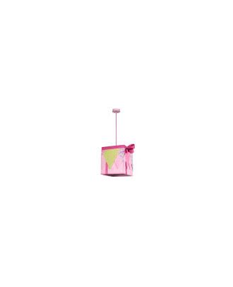 Colgante Grande Serie Regalo Rosa 1xe27 30x30x30