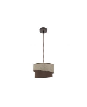 Colgante Hara 1xe27 Marron/marron Regx35x35 Cm
