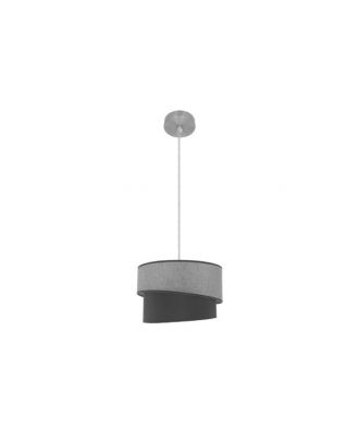 Colgante Hara 1xe27 Niquel/gris Regx35x35 Cm