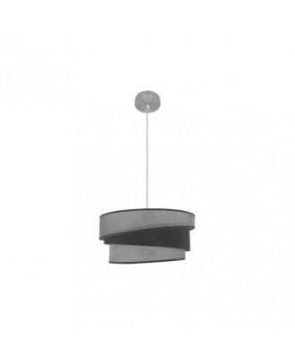 Colgante Hara 1xe27 Niquel/gris Regx40x40 Cm