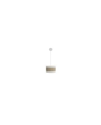 Colgante Ivanna 1xe27 Blanco/blanco-madera Clara Regx30x30 Cm