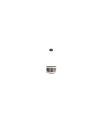 Colgante Ivanna 1xe27 Marron/blanco-oxido Regx30x30 Cm