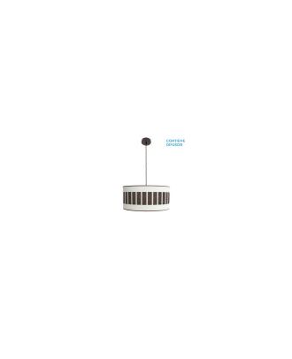 Colgante Ivanna 2xe27 Marron/blanco-oxido Regx50x50 Cm