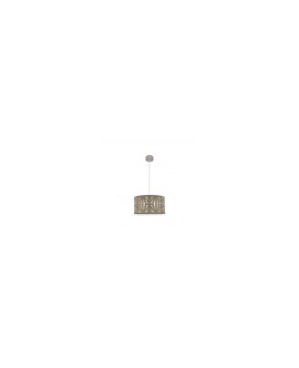Colgante Katerina 1xe27 Niquel/madera Gris Regx40x40 cm