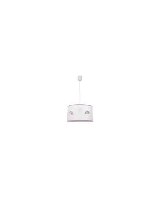 Colgante Lluvia 1xe27 Rosa Regx30d