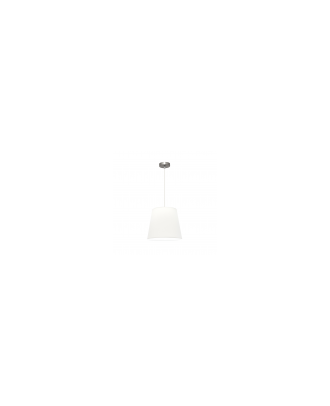 Colgante Maldivas 1xe27 Niquel/blanco Regx35x35 Cm
