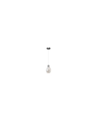 Colgante Meteoro 1xe27 Cromo/fume Regx16 5 Oquedades