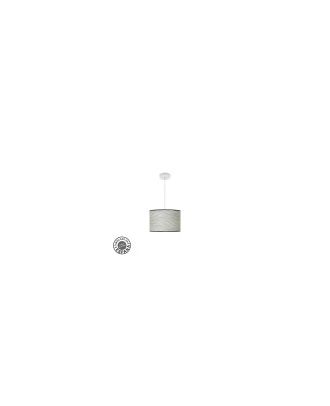 Colgante Moda 1xe27 Blanco/surco Gris Regx30x30cm