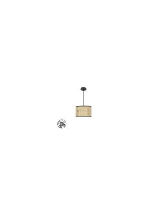 Colgante Moda 1xe27 Negro/cañizo Oscuro Regx30x30