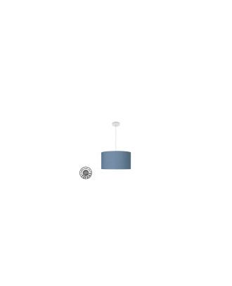 Colgante Moda 2xe27 Blanco/azul Regx40x40 Cm C/difusor