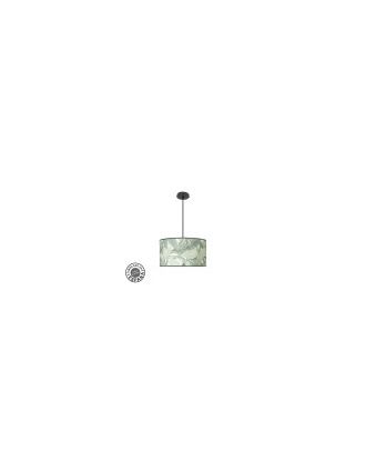 Colgante Moda 2xe27 Negro/hoja Verde Regx40x40cm C/difusor