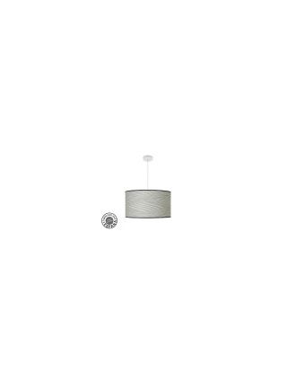 Colgante Moda 3xe27 Blanco/surco Gris Regx50x50cm C/difusor