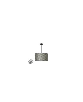 Colgante Moda 3xe27 Negro/tetris Gris Regx50x50cm C/difusor