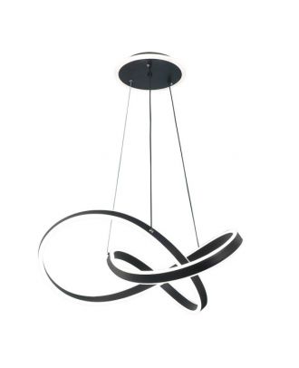 Colgante Nantes Negro 120w 3000-4000-6000k Regx60x 60cm 9600lm C/remoto Y Reg.intensidad
