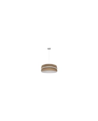 Colgante Natalia 1xe27 Blanco/saco-blanco Regx50x50 Cm