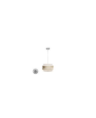 Colgante Nepal 3p 1xe27 Blanco/oro Regx30x30cm