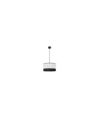 Colgante Olga 1xe27 Negro/blanco-mad.negra Regx40x40 Cm