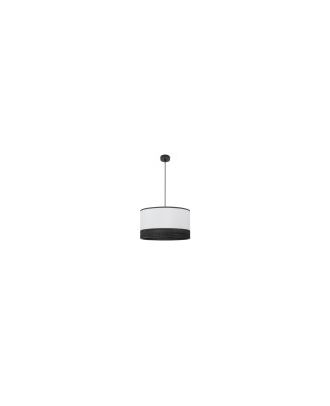 Colgante Olga 1xe27 Negro/blanco-mad.negra Regx50x50 Cm