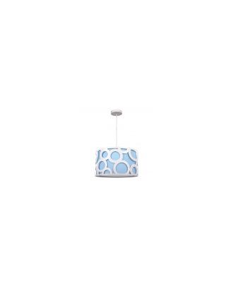 Colgante Orlando Azul/blanco 1xe27 REG X30X30 Cm