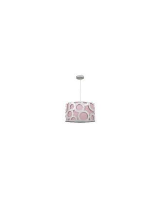 Colgante Orlando Rosa/blanco 1xe27 Regx30x30 Cm
