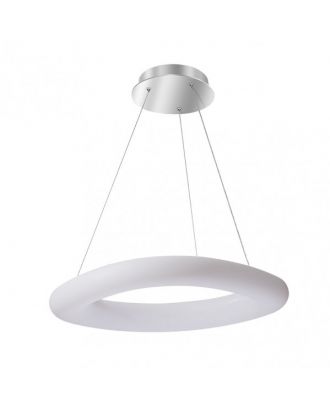 Colgante Paris Gr 60w 3000-4000-6500k Blanc/plata 5100Lm Regx73x48 Cm C/remoto, Memoria Y Reg.Intensidad
