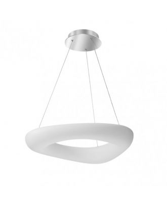 Colgante Paris Pq 60w 3000-4000-6500k Blanc/plata 5100lm Regx63x53 Cm C/remoto, Memoria  Y Reg.Intensidad