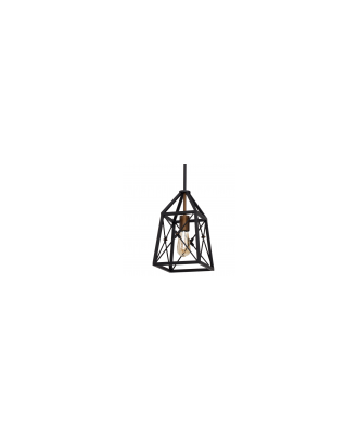 Colgante Pavel 1xe27 Negro/dorado 140x20x20 Cm Articulable