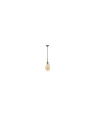 Colgante Pinap 1xe27 Cuero/ambar Regx17x17 Cm