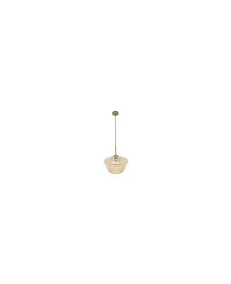 Colgante Pinap 1xe27 Cuero/ambar Regx30x30 Cm