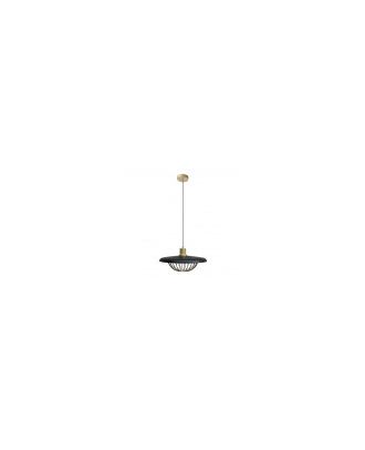 Colgante Rejilla Negro 1xe27  Regx35x35 Cm