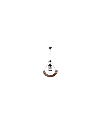 Colgante Rustico Cortijo 1xe27 Marron