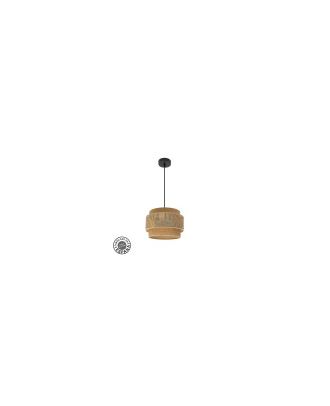 Colgante Samoa 1xe27 Negro/camel Regx30d