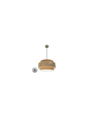 Colgante Samoa 3xe27 Cuero/camel Regx50d