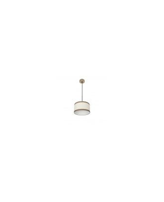 Colgante Soprano 1xe27 Cuero/beis Regx30x30 Cm