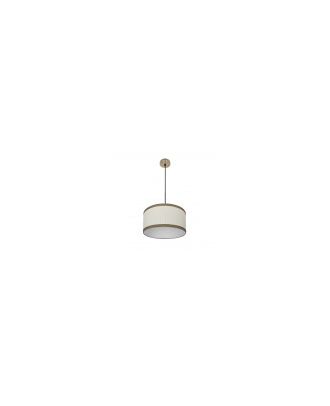 Colgante Soprano 1xe27 Cuero/beis Regx40x40 Cm