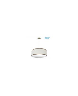 Colgante Soprano 3xe27 Cuero/beis Regx60x60 Cm